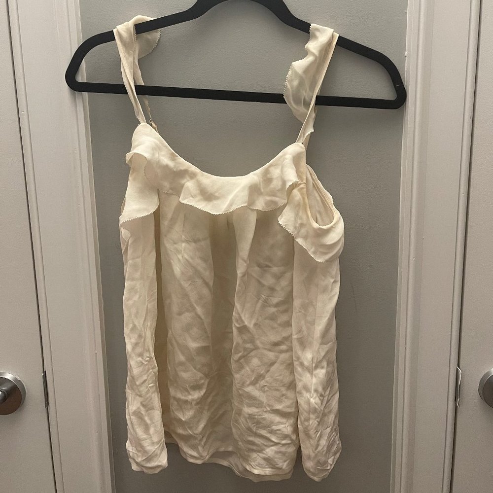 Cami Tank with Ruffle Accents